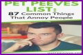 Common Pet Peeves: Everyday Annoyances